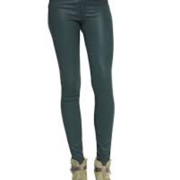 rag & bone Denim - Rag & Bone shimmering green leggings